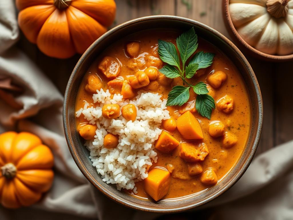 Kürbis-Kokos-Curry