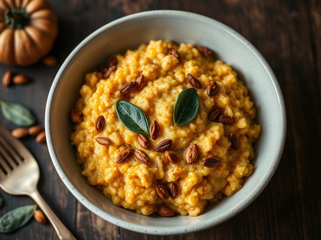Kürbis-Risotto mit Salbei