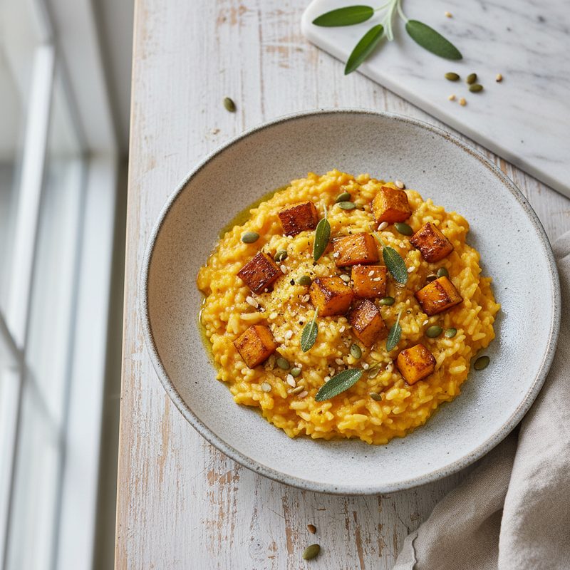 Kürbis-Risotto vegan (Variante)