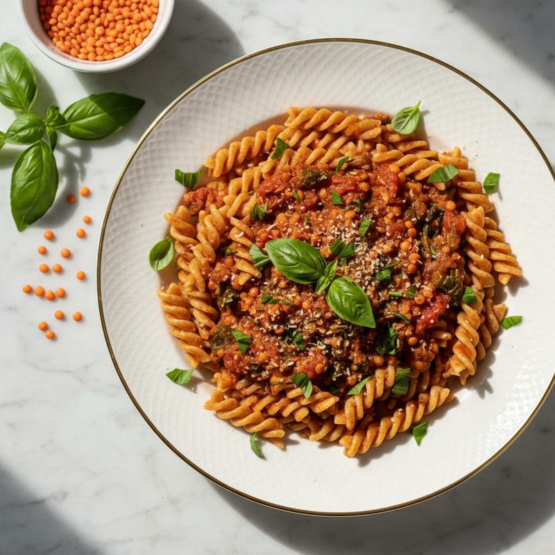 Linsen-Bolognese light