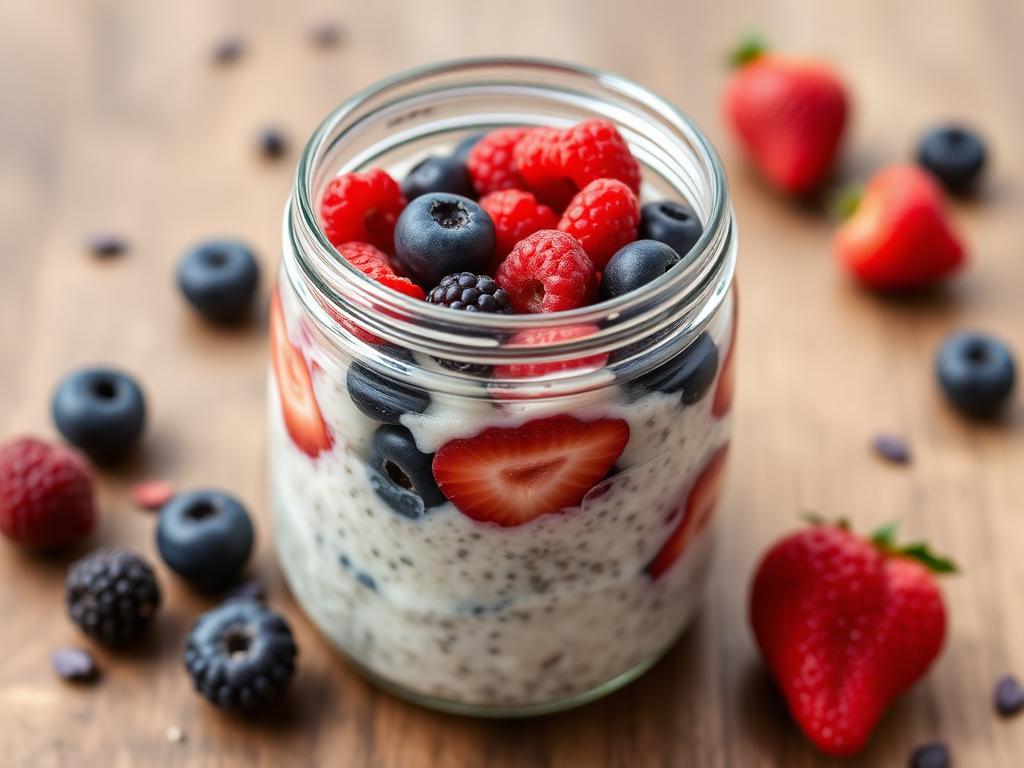 Beeren Overnight Oats (vegan)