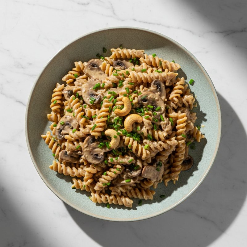 Pasta mit Cashew-Sahne