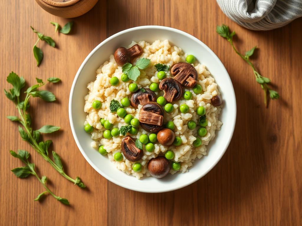 Veganes Pilz-Risotto