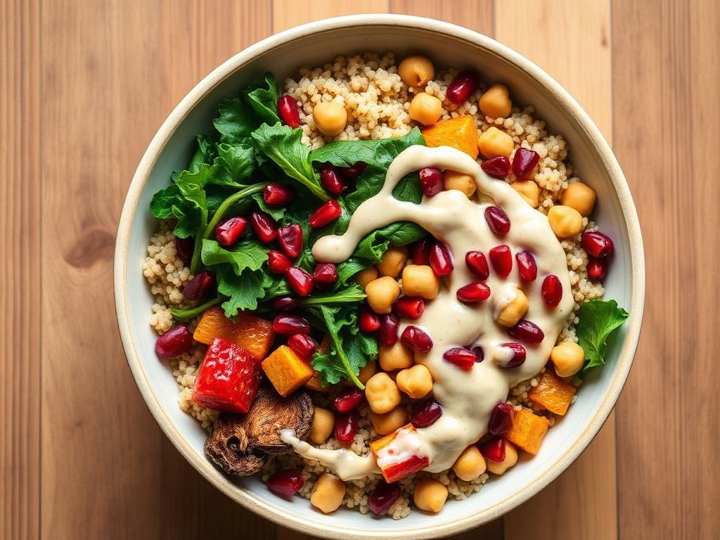 Quinoa-Grünkohl-Edamame