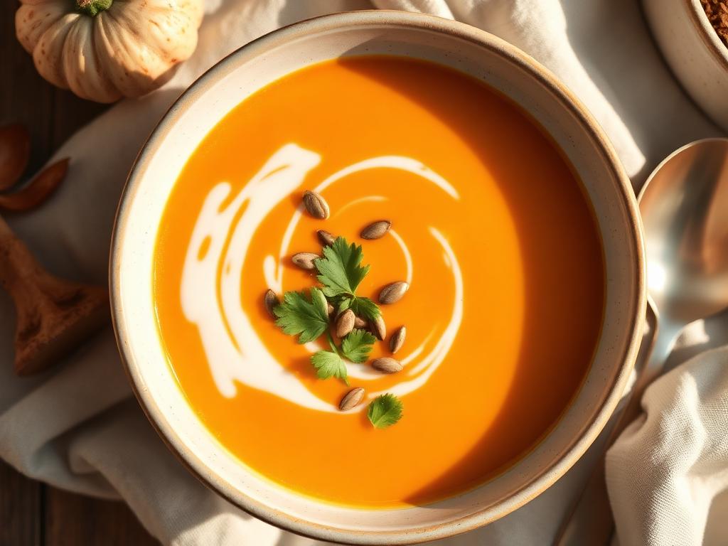 Vegane Süßkartoffel-Suppe