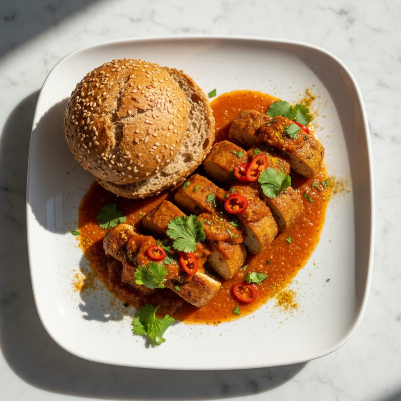 Tofu-Currywurst light